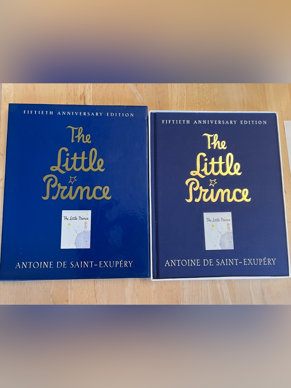 The Little Prince 50th Anniversary Hardcover - Blue with Gold Foil